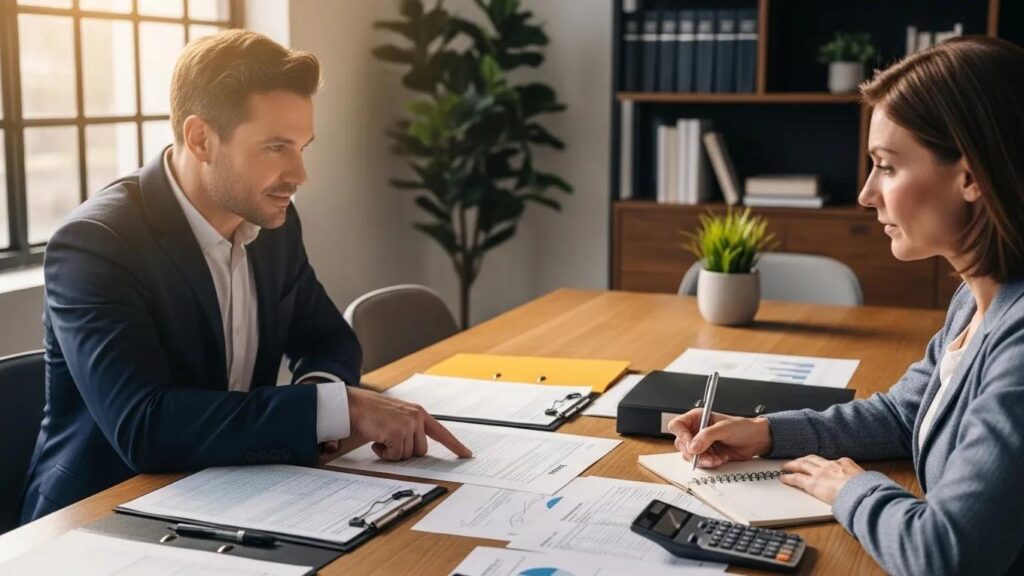 Tax consultant advising a client on strategies for improving OIC approval chances